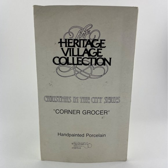 Christmas - DEPT. 56 - CORNER GROCER - Original Box - Picture 7 of 7